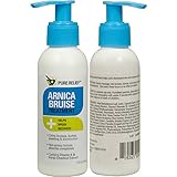 Pure Relief Arnica Bruise Lotion. Rapid relief For Bruising, Redness, And Discoloration. Powerful Bruise Lotion with Soothing Ingredients- Aloe Vera, Vitamin K, Collagen, and Gotu Kola. 4oz.