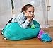 Stuffed Animal Bean Bag Storage - “Soft ’n Snuggly” Comfy Plush Fabric Kids Prefer Over Canvas - Replace Your Mesh Toy Hammock or Net - Store Blankets & Pillows Too