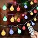 Color Changing Globe String Lights, 33Feet 100 LEDs USB Ball Fairy Lights Plug in with Timer Remote, Christmas Lights for Camping Dorm Party Wedding Indoor Outdoor Decoration (16Color + Multicolor)