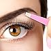 Tweezers for Eyebrows Set of Three- Includes Case with Professional Pointed Needle Nose, Slant & Straight Precision Stainless Steel- Ingrown Hair Nose, Hair Eyebrow & Splinters (Pink)