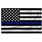 Thin Blue Line Flag3x5 FT American police flag Polyester USA Flags outdoor indoor blue lives flag Canvas Header and Double Stitched with two Brass Grommets