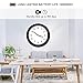 Hidden Camera Motion Activated WiFi Surveillance Wall Clock with One Year Battery Power Standby 720P Camera Lens Adjustable Live View Remote Internet Access Security WiFi Camera for Home(Video Only!)