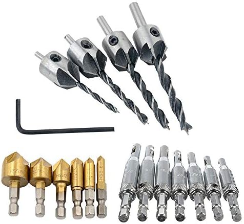 Zks Ks ジュエリー 6pcs六角シャンク90度5フルート面取りドリル6ミリメートル 19ミリメートル 激安超特価 車 バイク 新作製品 世界最高品質人気 100 品質保証 5フルートカウンターシンクドリルビットセット3ミリメートル 6ミリメートル 正規品送料無料 B0px8zky