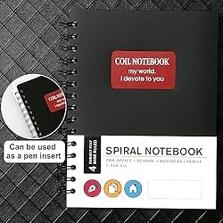 Yoment Spiral Notebook 6'' x 8'' Wide Ruled 5
