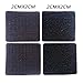 Self Adhesive Dots, 0.59 Inch Diameter 400pcs(200Pairs) Strong Sticky Hook Tapes, Square Adhesive Back Loop Nylon Strips with Waterproof Fastener,Perfect for School Classroom,Office,DIY-Black