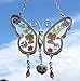 KY&BOSAM Butterfly Wind Chime with Crystal Sympathy Wind Spinner Memorial Wind Chimes for Loss of Loved One Prime Bereavement Sympathy Memorial Gift for Loss of Mother Father Condolence Remembrance