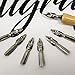 Mont Marte 7 Nib Calligraphy Set, 8 Piece. Includes 7 Nibs and 1 Lacquered Wooden Handle. Suitable for All Calligraphic Writing Styles.