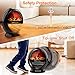 Space Heater - Bedroom Space Heater with 2 Heat Settings, Electric Space Heater with Tip-Over Shut Off, Oscillating Heater, Fireplace Heaters for Indoor Use, Low Noise, Flame Effect, M, Black