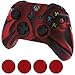 Generic New Silicone Cover Case Skin Controller & Grip Stick Caps for Xbox One(camouflage Red Black)
