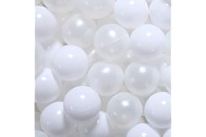 GOGOSO Ball Pit Balls for Toddlers Kids Plastic Balls for Ball-Pit Playpen Pool Baby Pastel Party Decor Fun Shaped Star Bulk 50 100 200 500 1000 Count