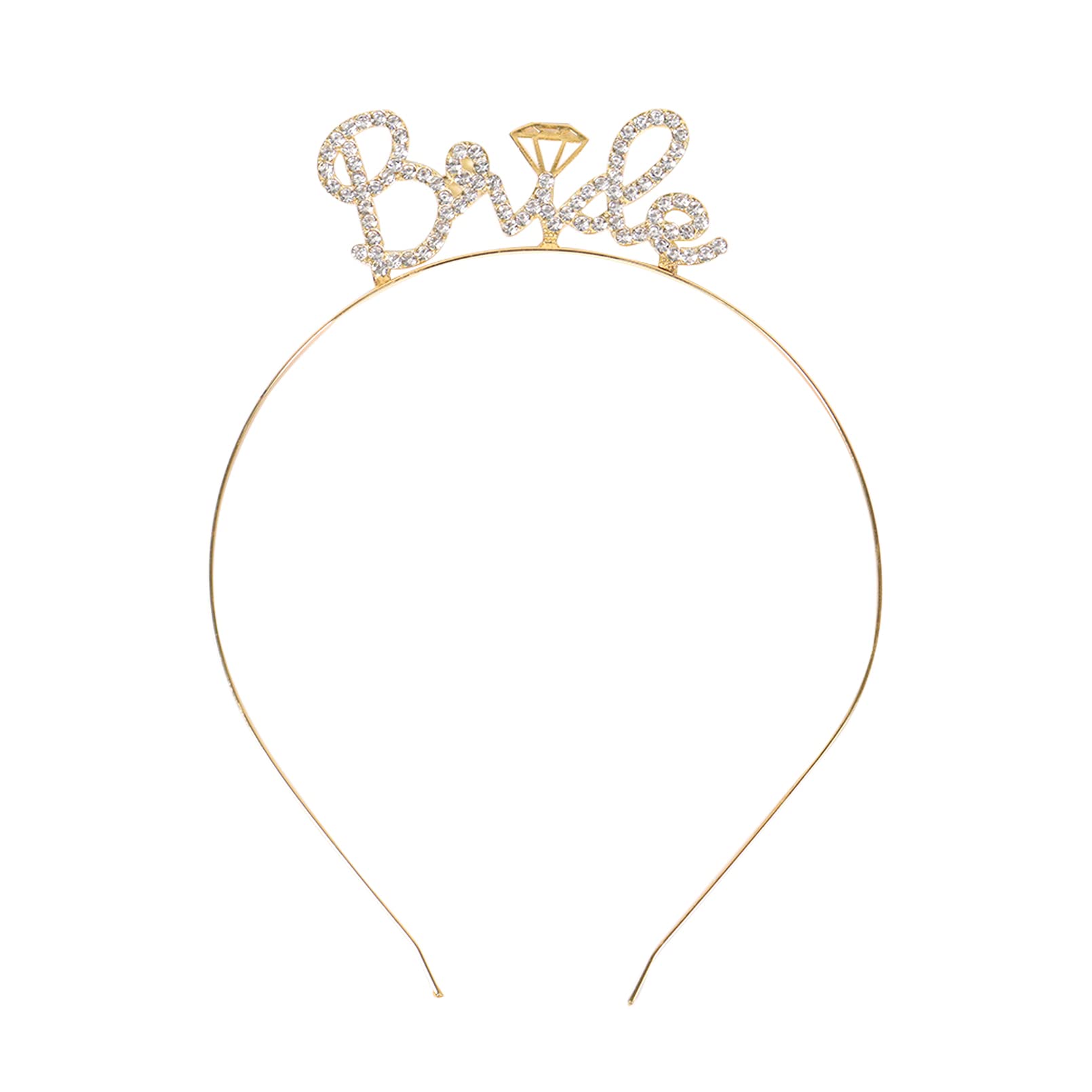 Bride to Be Headband, Hen Party Bride Headband, Bride to Be Tiara for Bachelorette Party, Bridal Shower, Golden