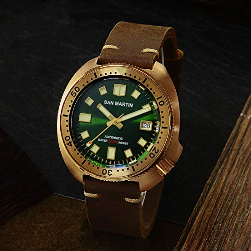 San Martin New Bronze Tuna 6105 Diving Watches 200m Water Want