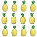 Hogue WS LLC Plastic Pineapple Luau Cups for Fun Hawaiian Children's Parties – Bulk 12 Pack – Includes Straws – Tiki Beach Theme Party Supplies (1 Dozen)