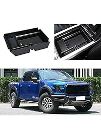 Ford F150 Centro Consola Apoyabrazos seconday Caja de almacenamiento Insertar Organizador Bandeja, coche Centro Consola Guante palé contenedor apropiado para Ford Raptor F150 2014   2017