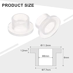 uxcell 24pcs Flanged Sleeve Bearings Plastic