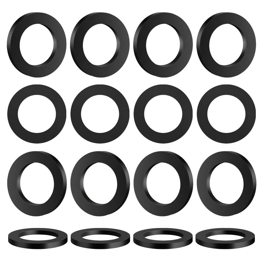 Photo 1 of 10 PCS 1-1/2" OD x 1" ID x 1/7" Thickness Rubber Washer Flat Rubber Grommets Spacer for Screws Bolts Spacers