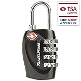 TSA Approved Luggage Locks for Travel 4 Digit Combination Padlocks 1, 2, 4 & 6 Pack