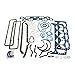 Fel Pro 260-1000 Small Block Chevy Overhaul Gasket & Elgin Industries New Bolts Kit 55-79 283 327 350 SBC