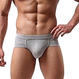 Men's Underwear,Neartime Soft Hipster Boxer Shorts Mnes Briefs Underpants (L, G)