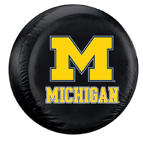 NCAA Michigan Wolverines Tire Cover, Standard, Black
