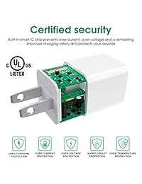 Compatible iPhone Wall Charger Plug, USB Power Adapter Cube Charging Block Works with iPhone X  8 Plus  7 Plus  6s 6 Plus 6s Plus 5 5s 5c XS XR XS Max, iPods and iPads (2 Pack)