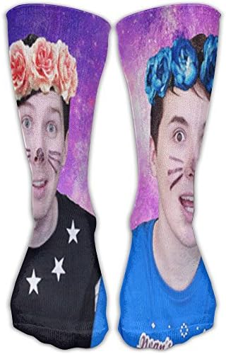 Dan-And-Phil Space Knee High Stockings Long Socks For Children