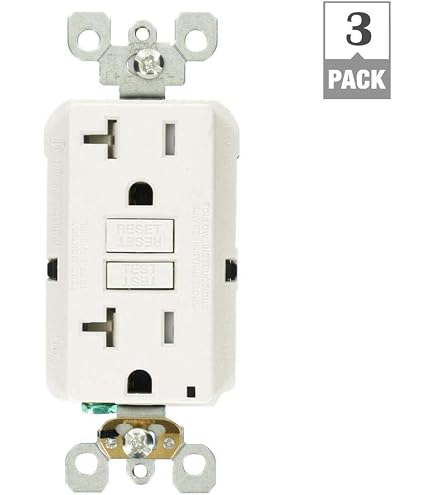 Bryant 20 Amp GFCI Outlet With Self-Test - White, 125V, Commercial & Residential Grade