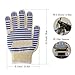 Jinhua mike Oven Mitt Gloves, 932°F Extreme Heat Resistant BBQ Hot Surface Handler Grill Gloves, Oven Heat Resistant Cooking Gloves for Kitchen Potholder and Outdoors（1 Pair）
