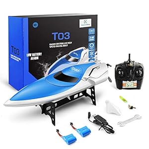 GizmoVine RC Boat Remote Control Boats for Pools and Lakes 2019 Update Version with Extra Battery for Kids and Adults (H106)