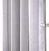 HLC.ME 2 Piece Sheer Window Curtain Grommet Panels (Silver) - 84