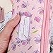 BTSKY Floral Pencil Case with Compartments -High Capacity Double Layers Pencil Pouch Stationery Organizer Multifunction Cosmetic Makeup Bag, Perfect Holder for Pencils and Pens Tulips Pink
