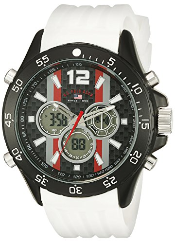 U.S. Polo Assn. Sport Men's US9527 Analog-Digital Display Analog Quartz White Watch
