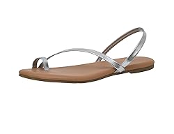 CUSHIONAIRE Women's Catalina toe ring Sandal with