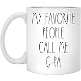 G-Pa - My Favorite People Call Me G-Pa Coffee Mug, G-Pa Rae Dunn Inspired, Rae Dunn Style, Birthday - Merry Christmas - Father's Day, G-Pa Coffee Cup 11oz