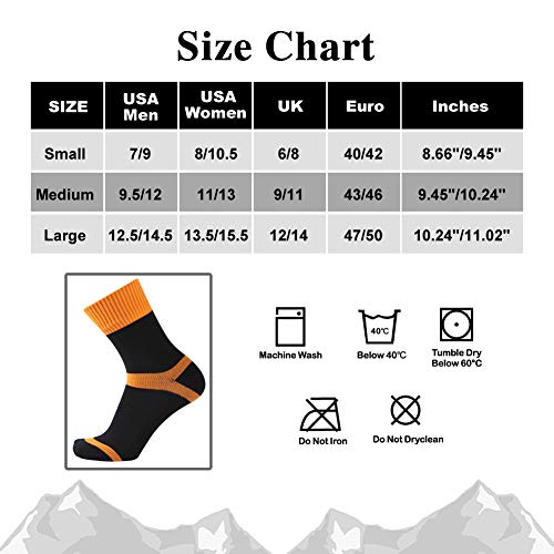 image for Waterproof Skiing Socks Youth, SuMade Mens Heavy Winter Warm Wader Tre