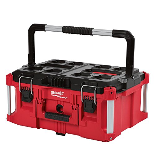 Heavy Duty, Versatile And Durable Modular Storage System PACKOUT 22 in. Large Tool Box By Milwaukee, Interior Organizer Trays, Heavy Duty Latches