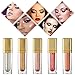 Glitter Liquid Eyeshadow Set, 5 Colors Waterproof Cosmetics Eyeliner, Highlighter Makeup for Eyes, Lips,Face,Body (Silver, Smoky Purple, Rose Gold, Gold and Pink)