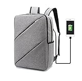 Weekend Shopper 15.6 inch Laptop Backpack College Backpack Laptop Bookbag Casual Daypack Lightweight Computer Backpack for Men and Women Grey