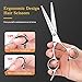 Hair Cutting Scissors Set, YBLNTEK 9 Pcs Professional Hairdressing Scissors Barber Thinning Scissors Hair Cutting Shears Kit for Barber Salon and Home (Black)
