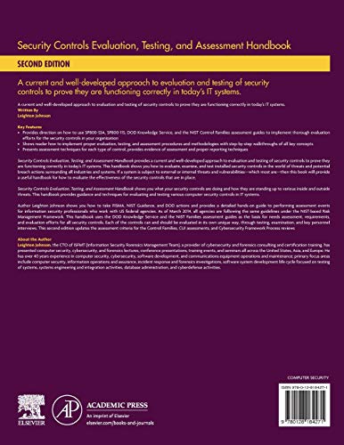 Security Controls Evaluation, Testing, and Assessment Handbook - //medicalbooks.filipinodoctors.org