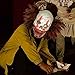 XIAO MO GU Latex Halloween Party Cosplay Face Mask Crazy Clown Costumes Mask Creepy Funny for Adults (Crazy)
