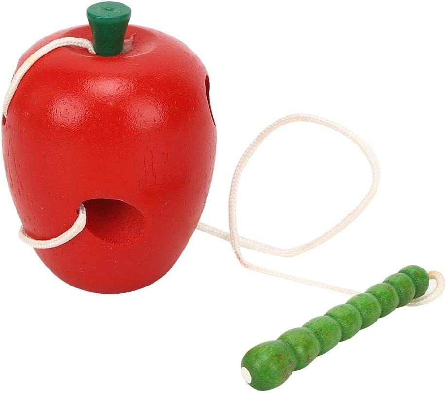 wooden worm baby toy
