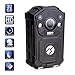 R-Tech HD 1080P+ Up to 1296P(2034 x 1296) Infrared Night Vision Police Body Camera Body Worn Camera Security IR Cam with 32GB Built-in Memory Support Video/Audio Recording