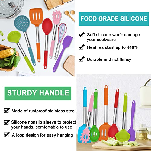 Homikit 15Piece Kitchen Silicone Cooking Utensils Set with Holder