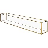 Koyal Wholesale Long Glass Candle Holder Centerpiece Box