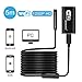 Wireless Endoscope, GOODAN Updated 1200P WiFi Borescope Inspection Camera 2.0MP HD Snake Camera 8 adjustable LED Light for both Android and IOS Smartphone,iPhone,Samsung,Tablet,PC - Black(16.5 FT)