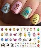 Easter Nail Decals Assortment #1 Water Slide Nail Art Decals - Salon Quality 5.5