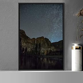 signwin Framed Canvas Starry Night Astronomy & Space...