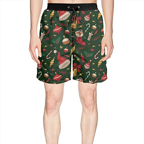 Christmas Gift Elements Man Summer Boardshort Jogging Vacation Beachwear