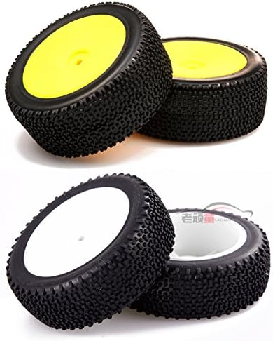 Junsi 1/14 Scale Front & Rear Mounted 12MM Tire Wheel Rim for LC Racing EMB-1 Buggy